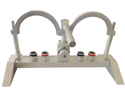 濟(jì)源SH-3K-1雙針雙管壓力表檢定支架